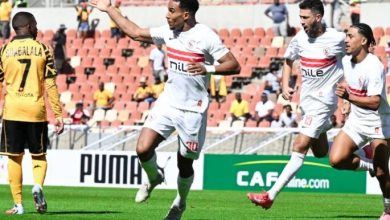 الزمالك يتفوق على كايزر تشيفز بهدف الجزيري في الشوط الأول