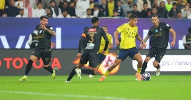 "النصر يتفوق على الخليج بثنائية في الشوط الأول - ملخص فيديو"